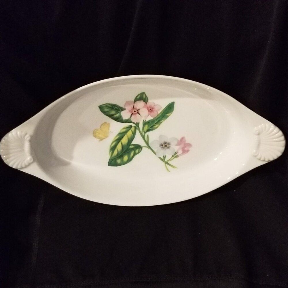Botanica by Georges Briard Ovenware Flowers Seashell Handles Cookware